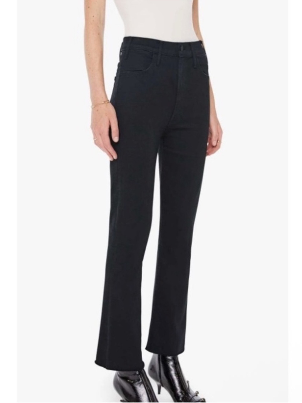 MOTHER The Hustler Ankle Fray Jeans SZ 30